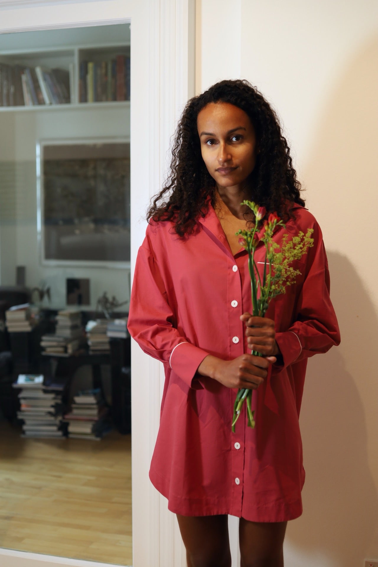 Raspberry Organic Cotton Night Dress