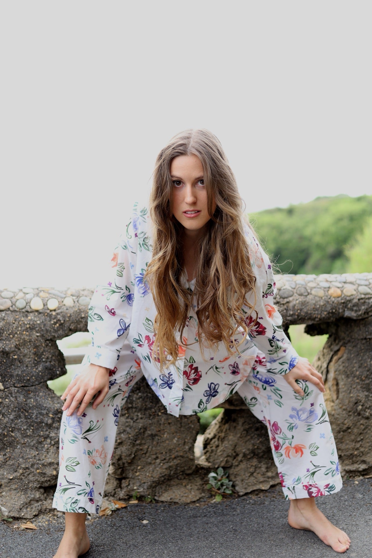 Dreaming of Flowers Organic Cotton Pyjama Trouser Set