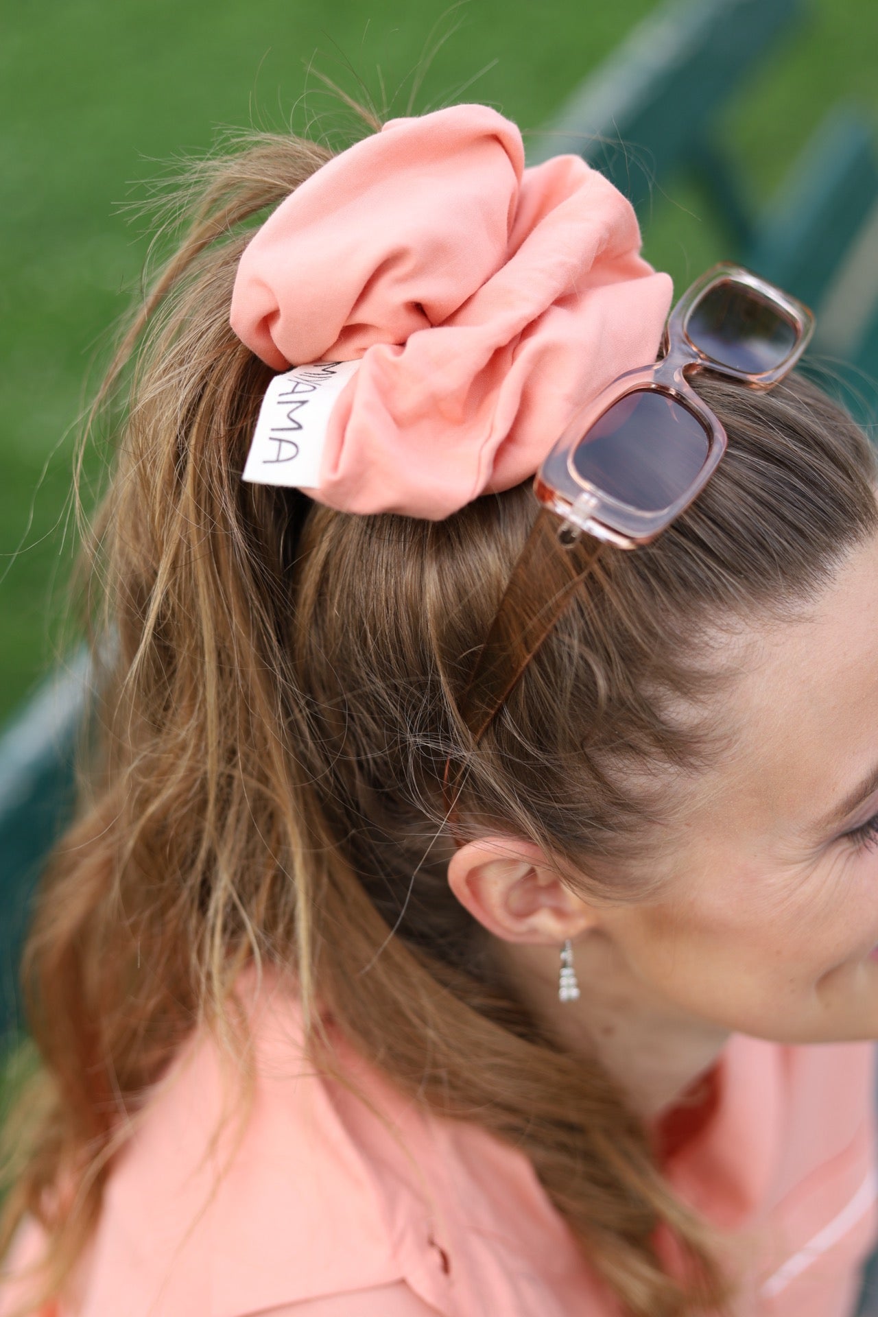 Peach Oversized Scrunchie