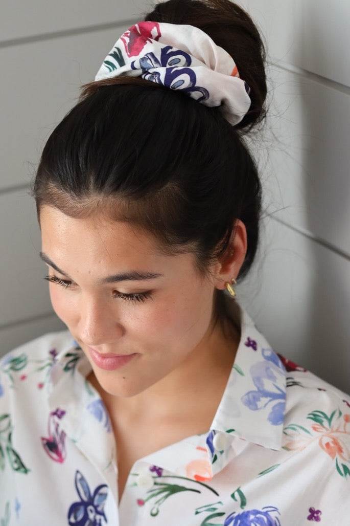 Dreaming of Flowers Oversized Scrunchie